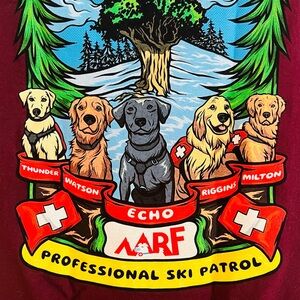 Professional Ski Patrol Dog T-Shirt - Multicolor